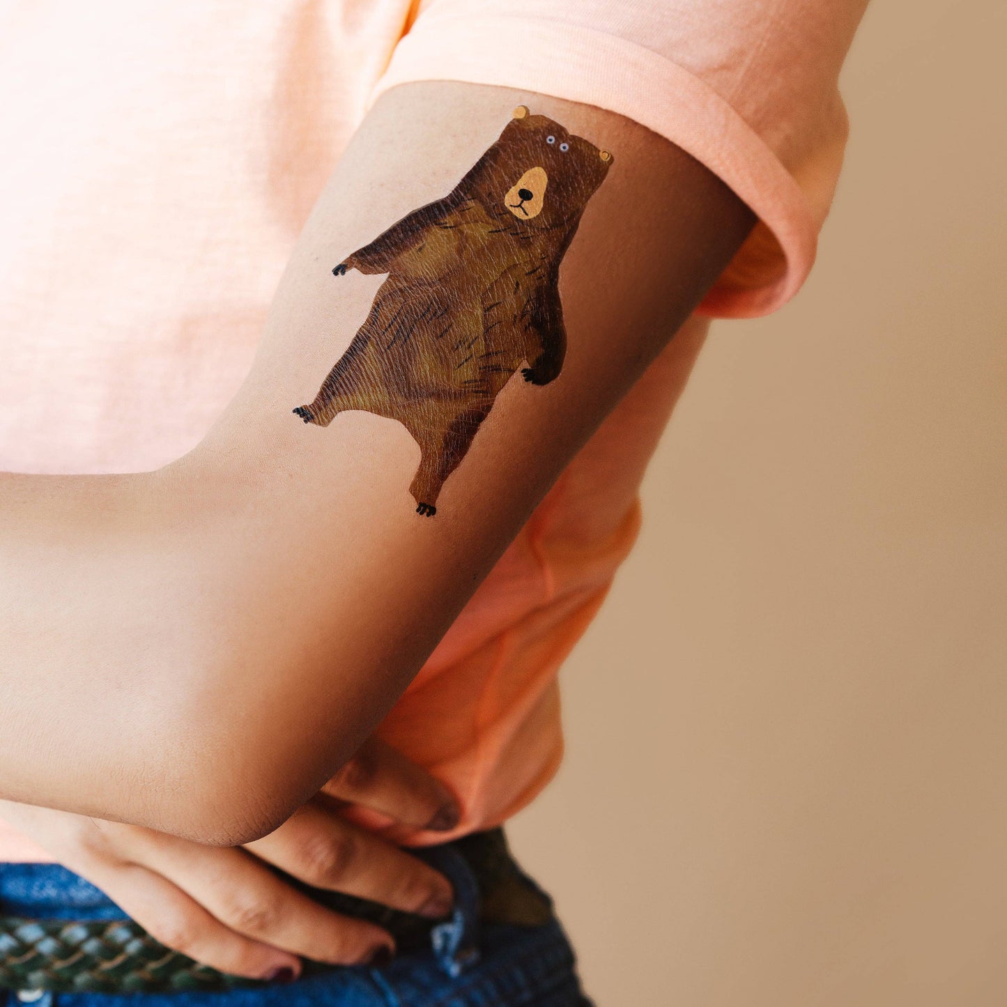Bear Stare Tattoo Pair