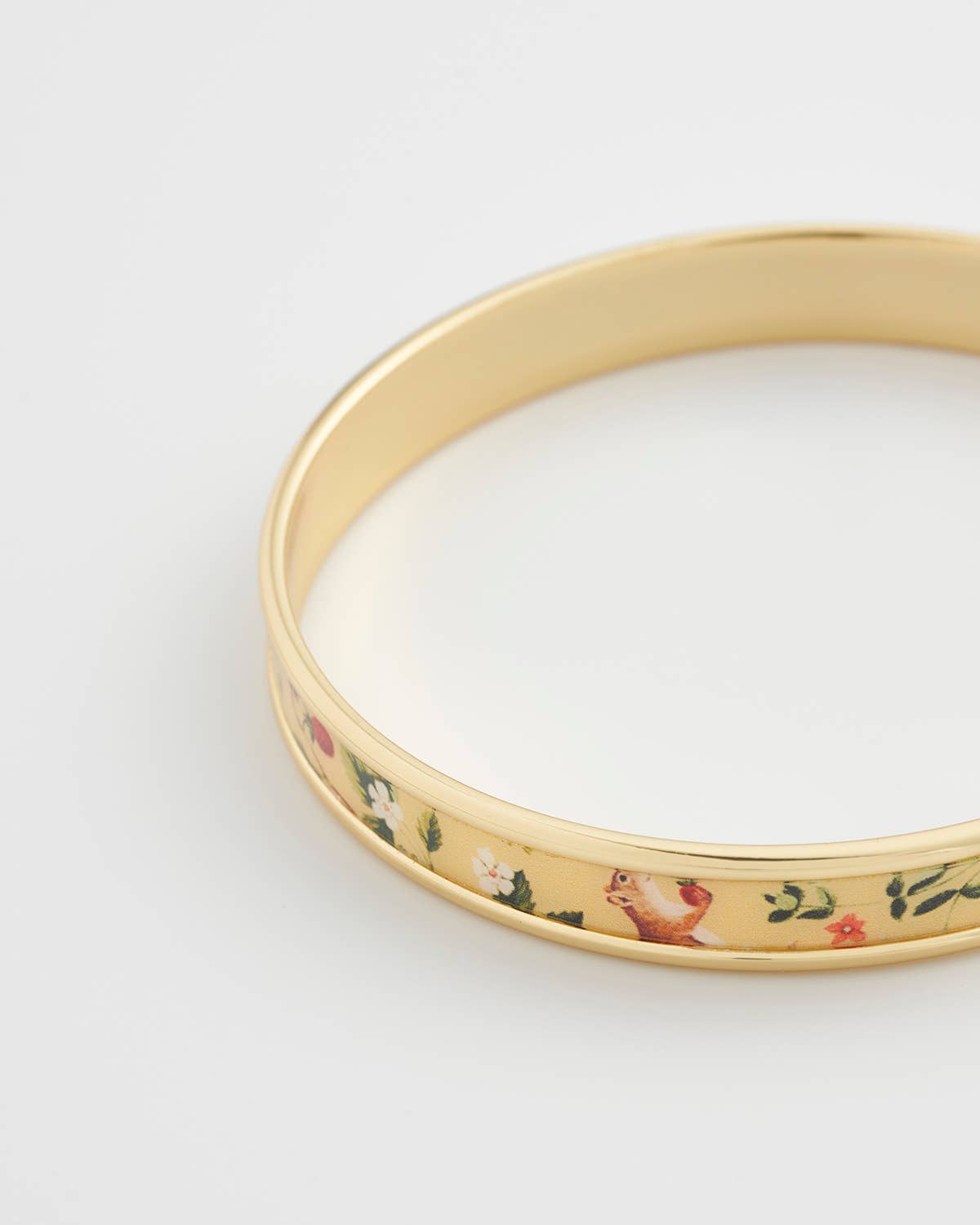 FABLE Meadow Creature Printed Bangle - Yellow