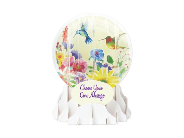 Hummingbird Pop-Up Globe card
