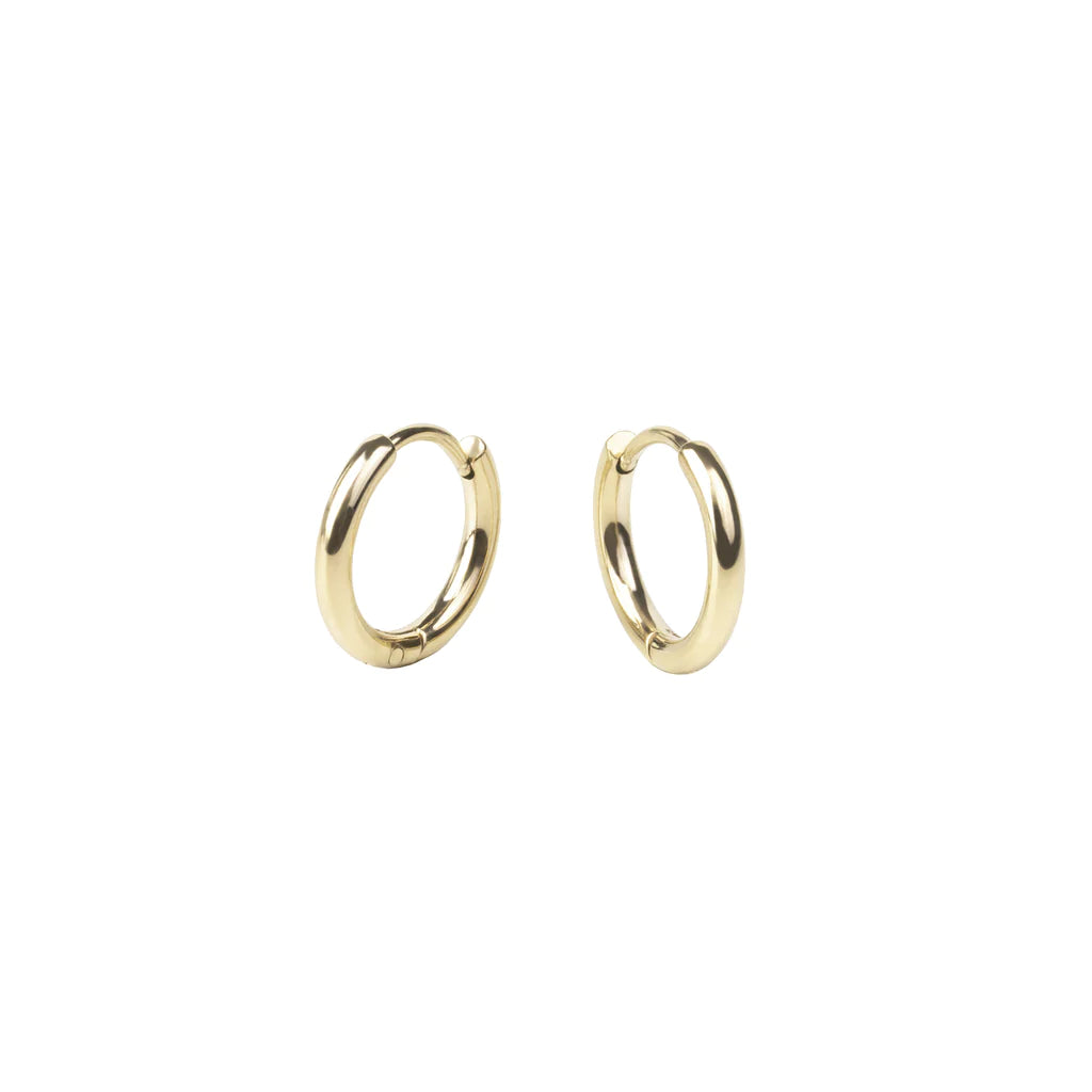 Stacks Plain Huggie Earrings 10mm