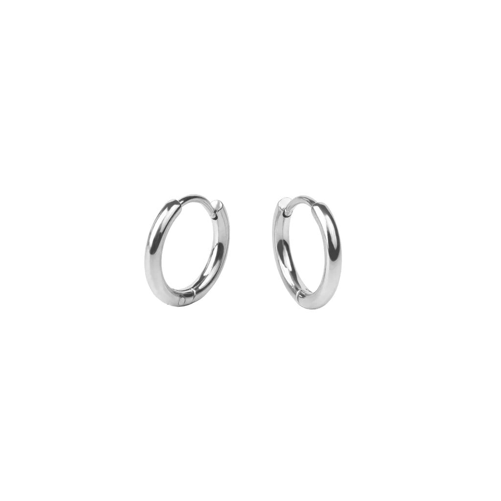 Stacks Plain Huggie Earrings 10mm
