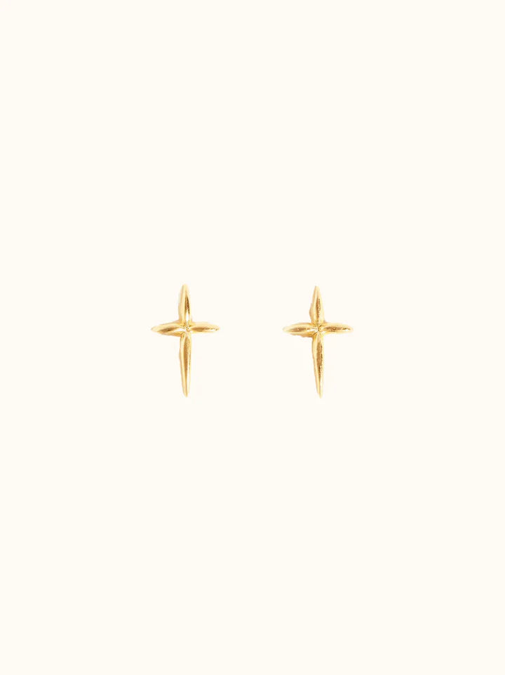 Droplet Cross Stud