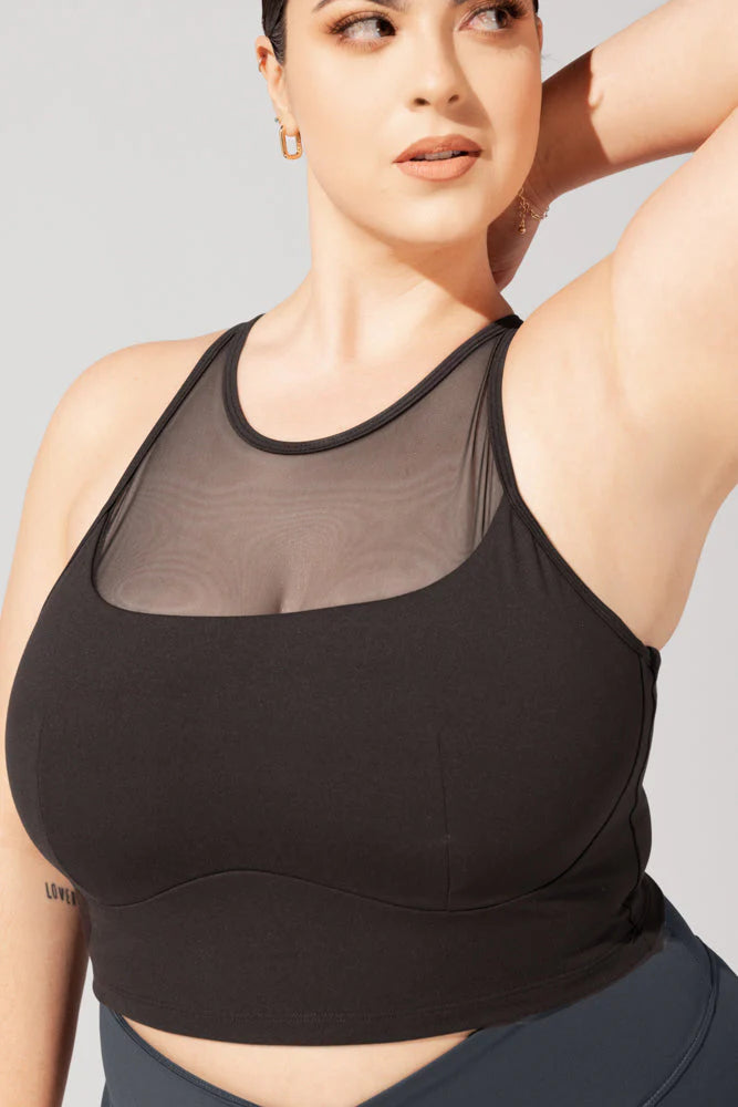 Celeste Mesh Crop Bralette