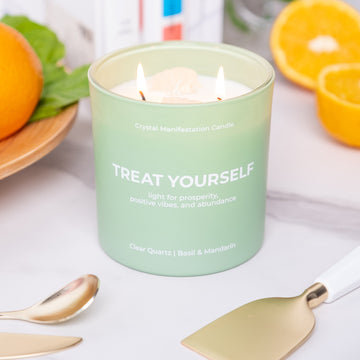 Crystal Manifestation Candles
