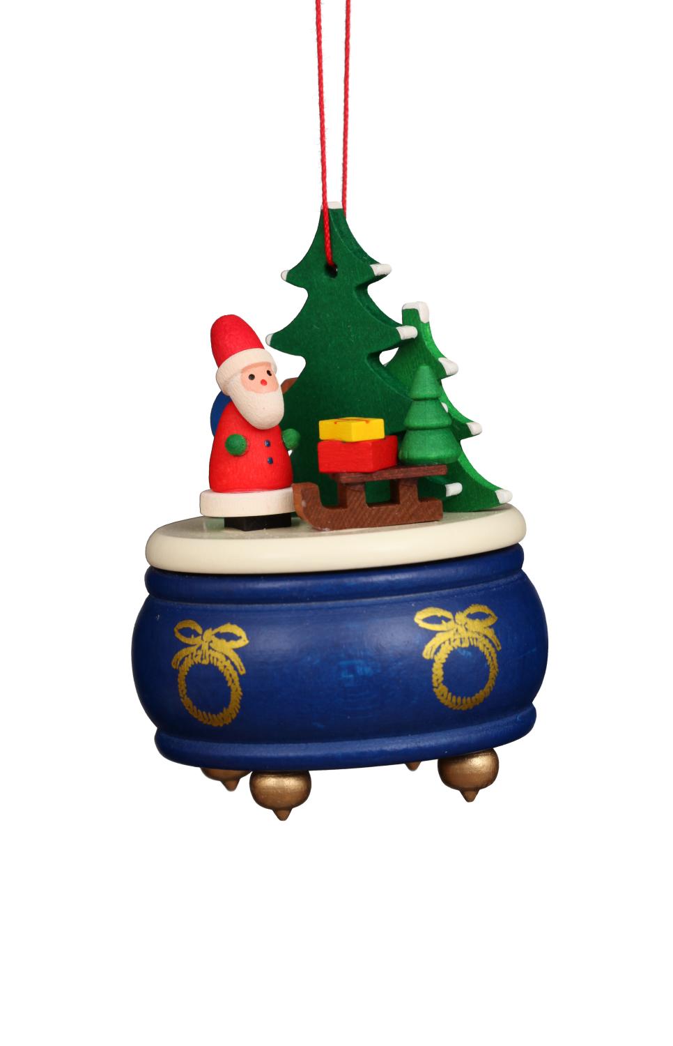 Blue Box with Santa