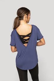 Reversible Deep V Tee Nightshade