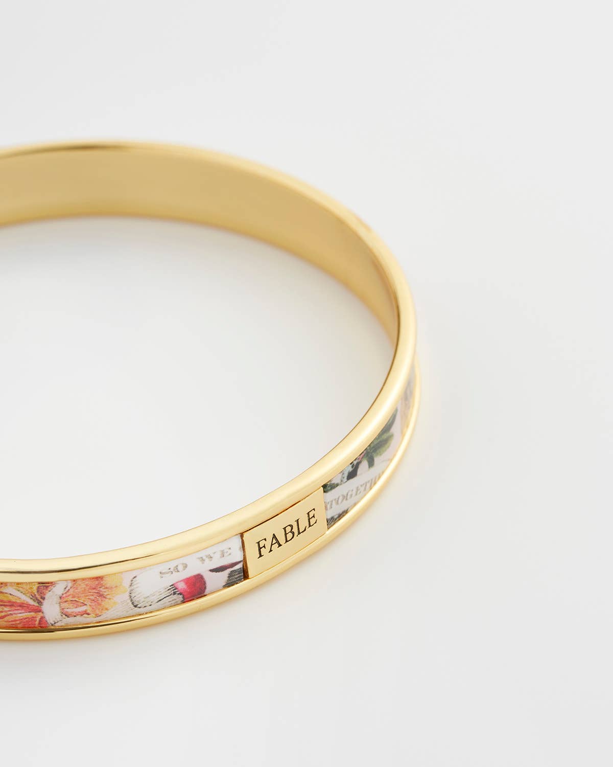 FABLE Tree of Life Print Bangle - Pink