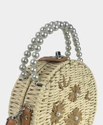 Lush Ivory Rattan Bag
