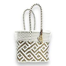 Nova White and Gold Tote