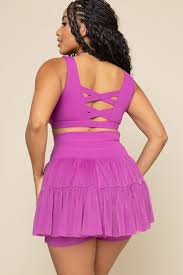 Pirouette Skort-Orchid