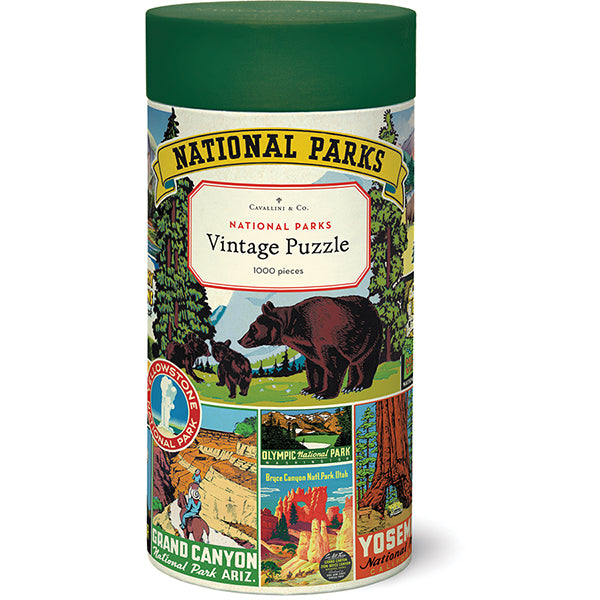 Vintage National Parks 1000 Piece Puzzle