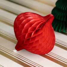 Hester and Cook Honeycomb Tapered Ornaments Set of 4