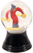 Tiny Skier Snowglobe