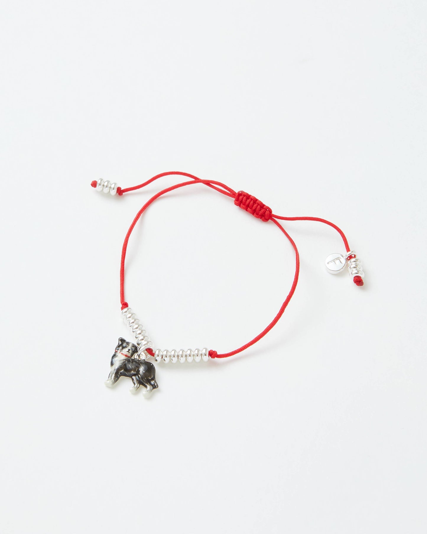 Enamel Collie Dog Bracelet