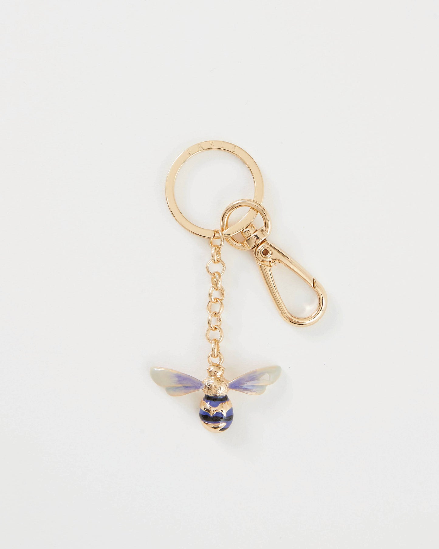 Enamel Bee Key Ring Hanging Box