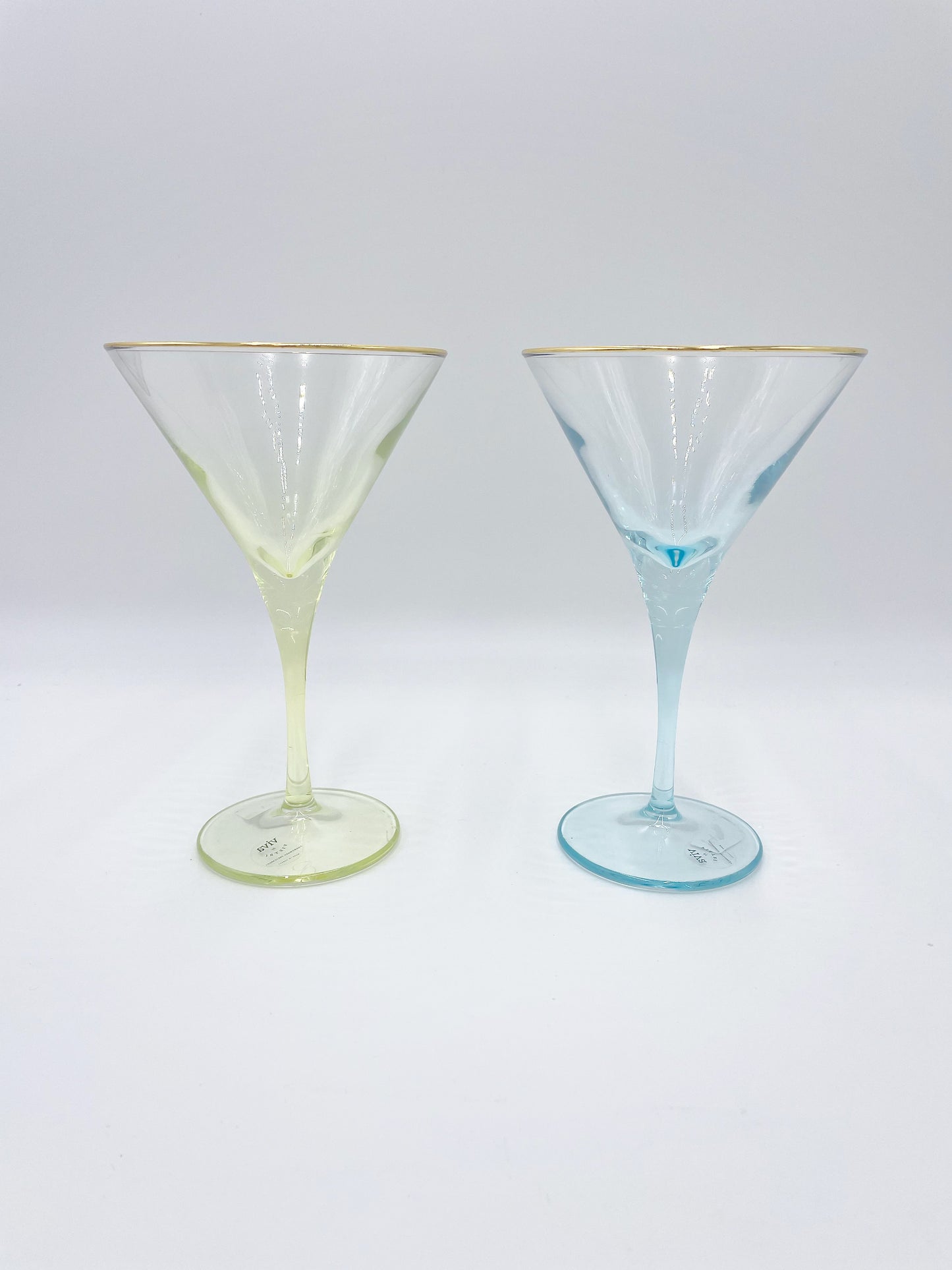 Vietri Rainbow Assorted Martini Glasses