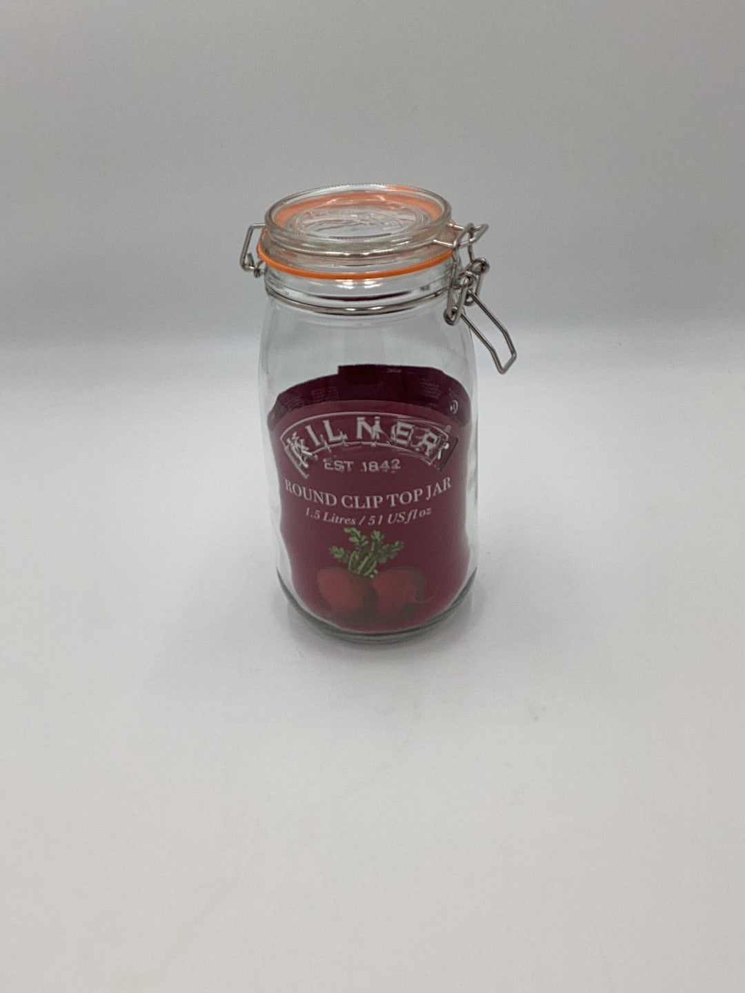 Kilner 51 oz round clip top jar