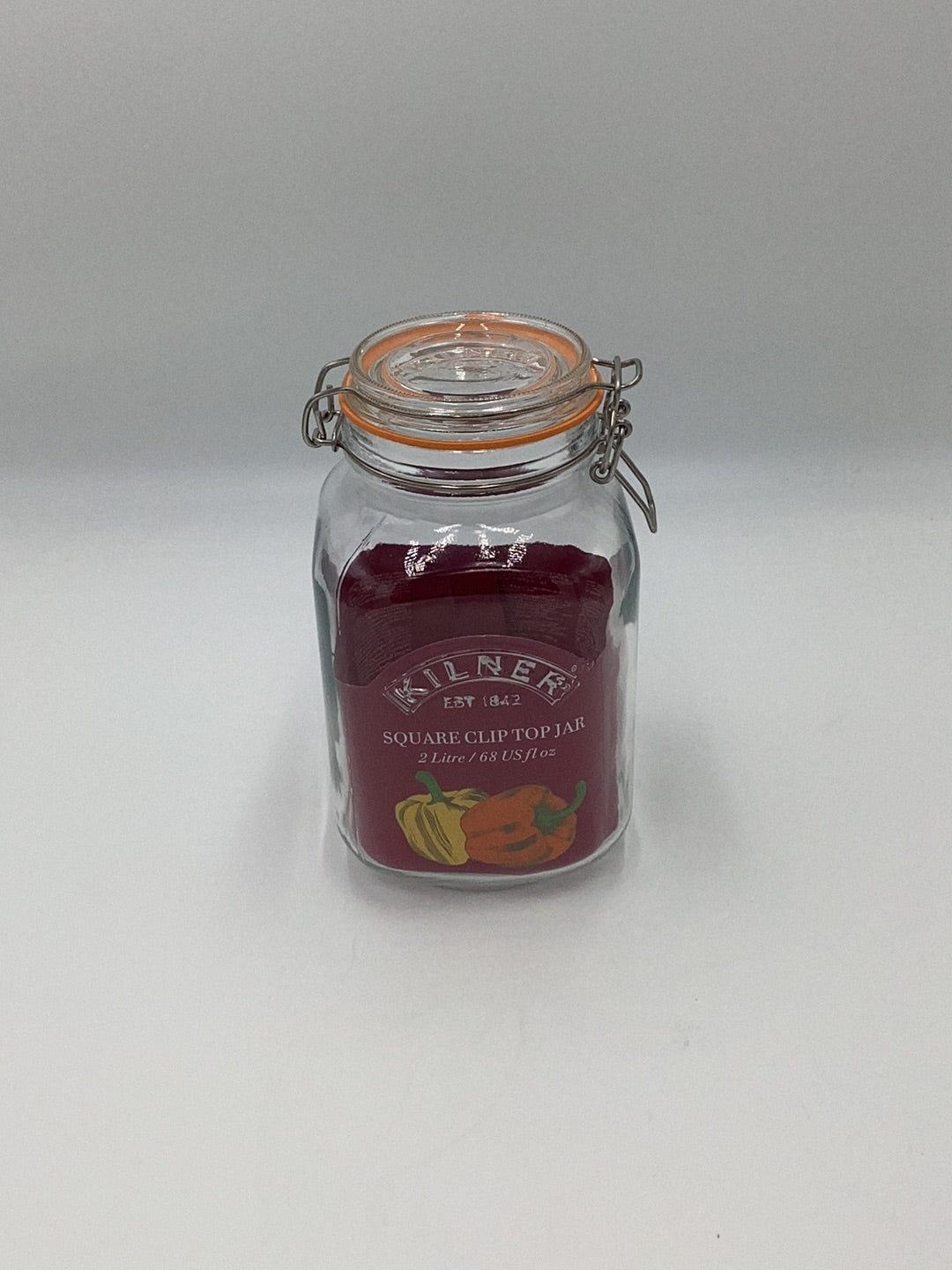 Kilner 68 oz Square clip top jar