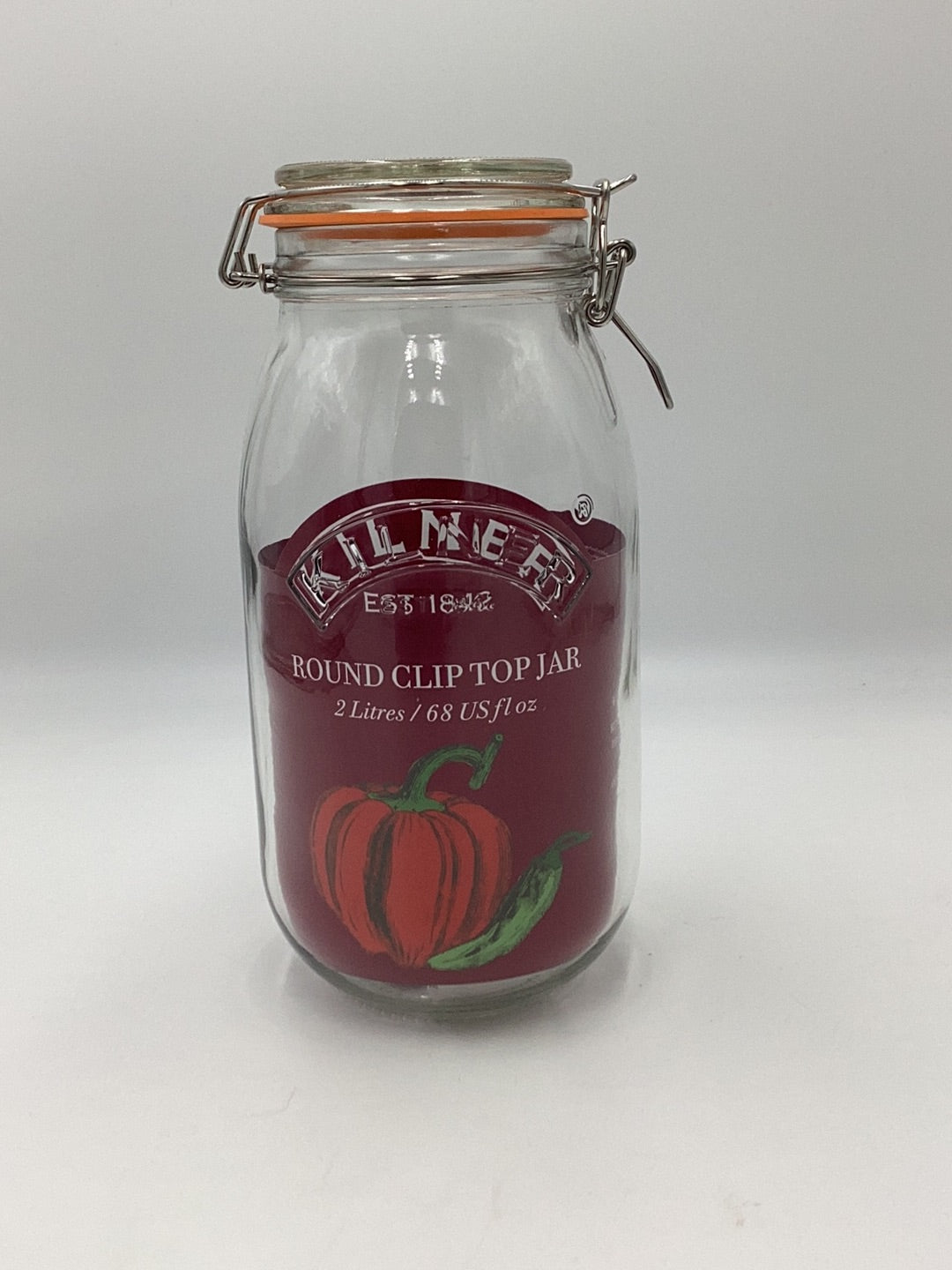 Kilner 68 oz round clip top jar