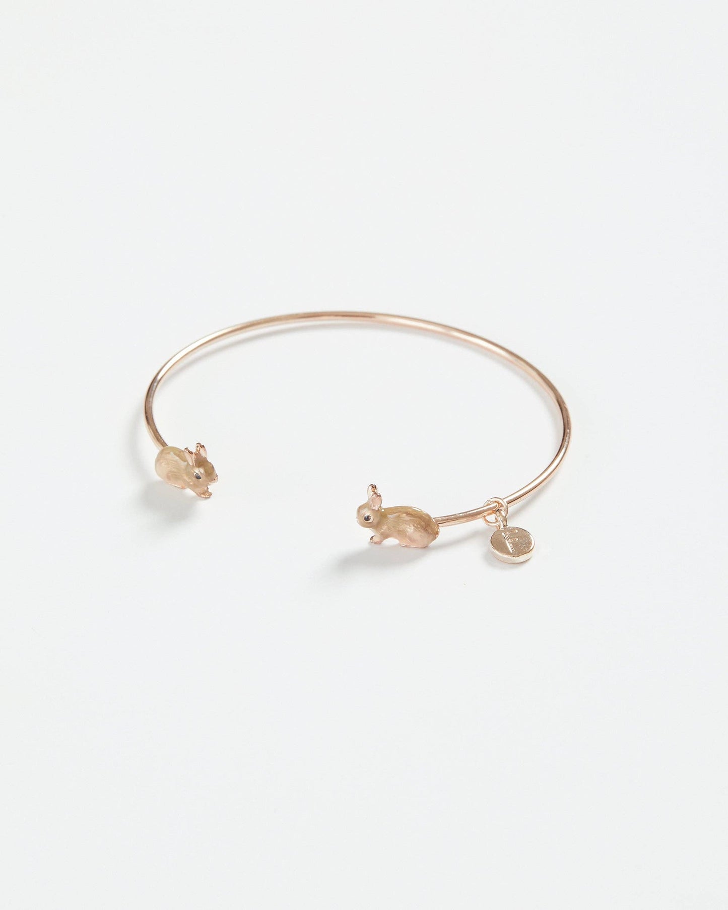 Enamel Rabbit Bangle