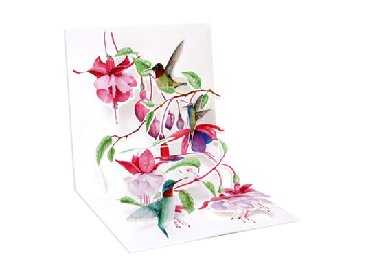 Hummingbirds Pop-Up card