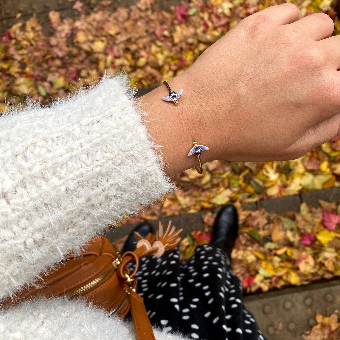 Enamel Bee Bangle