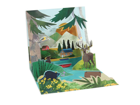 Mountain Lake Pop-Up card