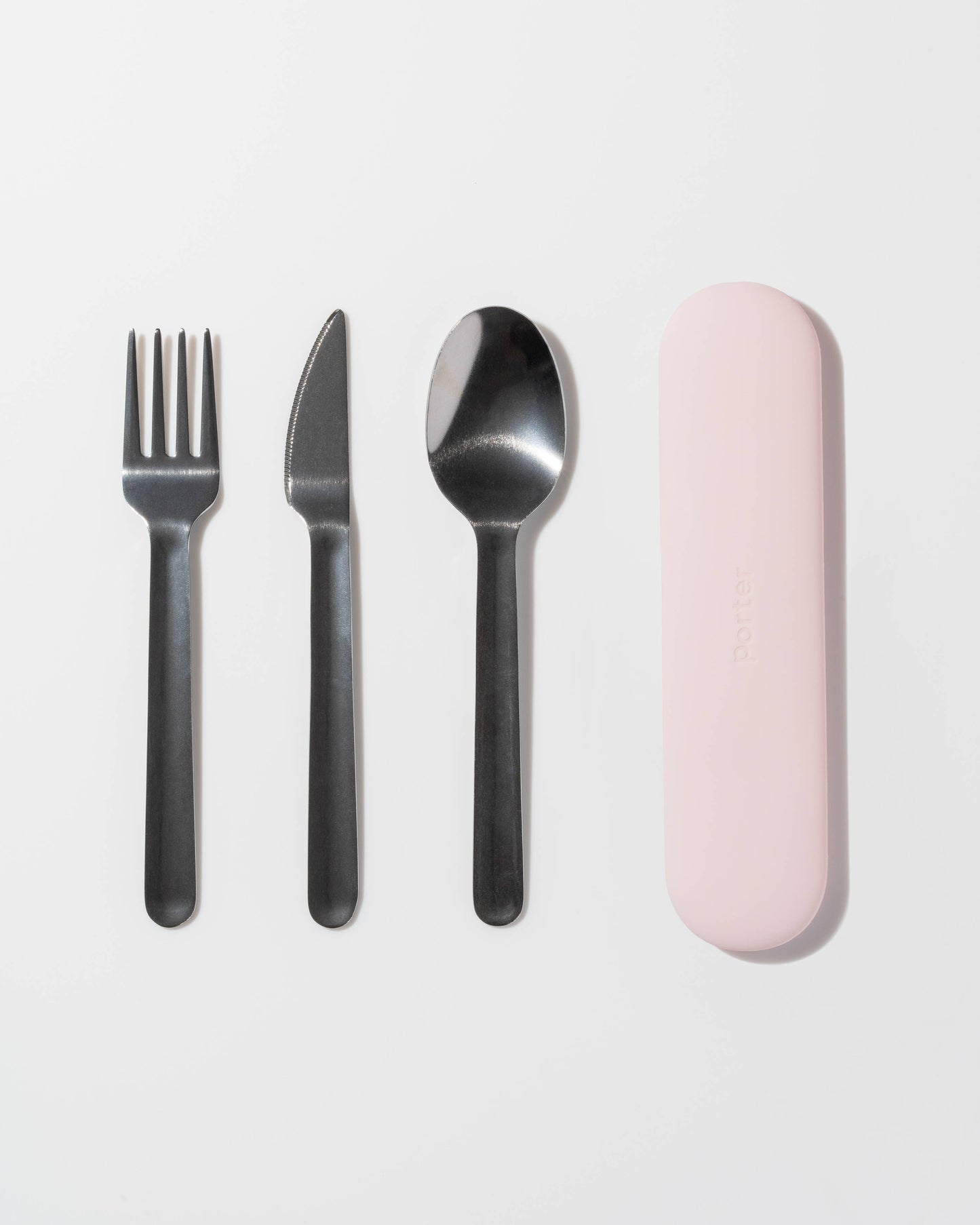 Stainless Steel Utensils Set in Silicone Carry Case