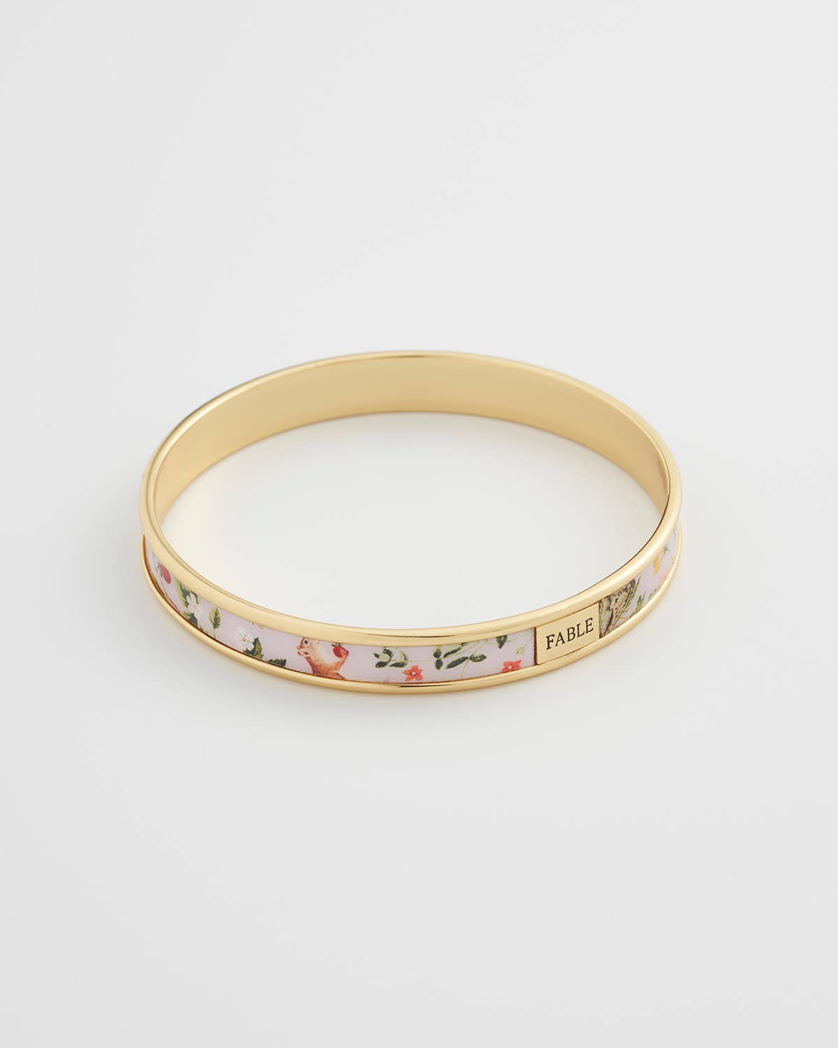 FABLE Meadow Creatures Printed Bangle - Lilac