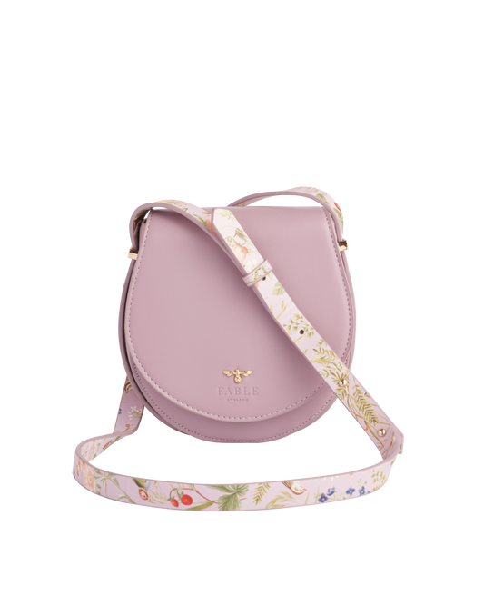 FABLE Meadow Creatures Lilac Saddle Purse