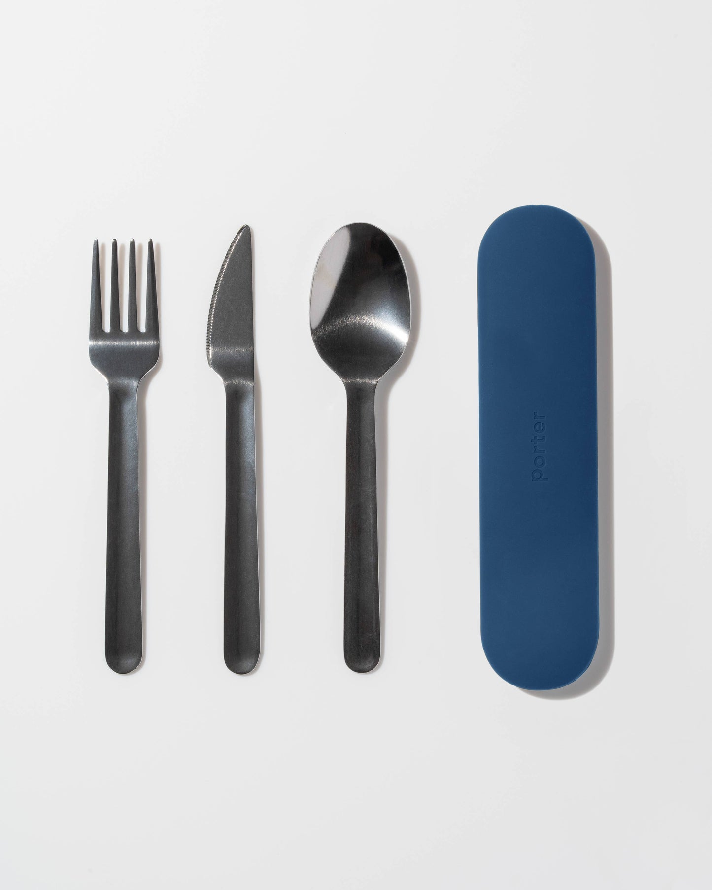 Stainless Steel Utensils Set in Silicone Carry Case