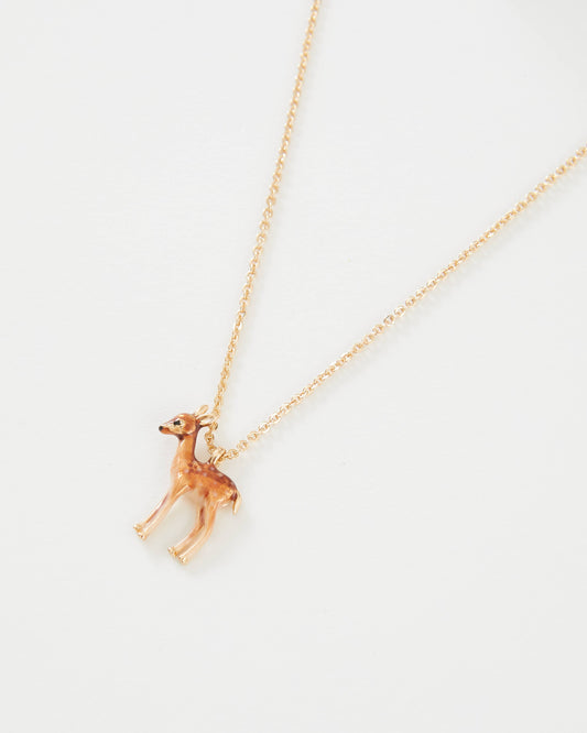 FABLE Enamel Fawn Necklace