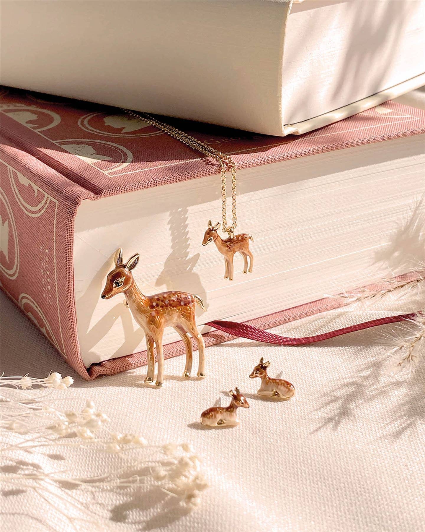 FABLE Enamel Fawn Necklace