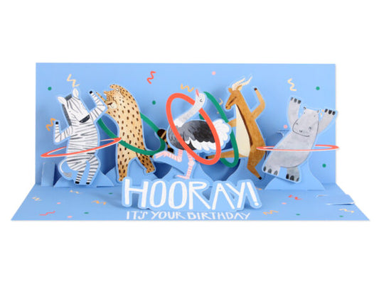 Hula Hoop Panoramic Pop-Up card