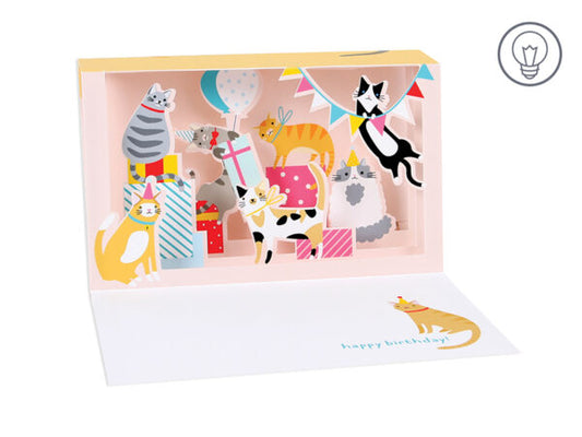 Cat Party Pop-Up card