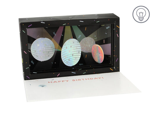 Disco Ball Pop-Up card