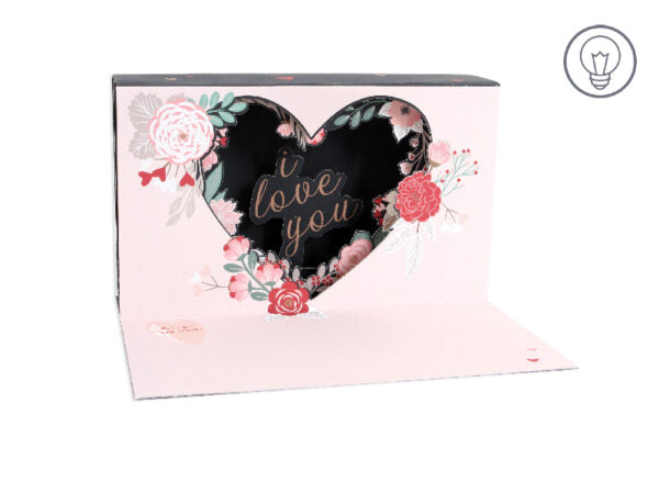 Floral Heart Pop-Up card