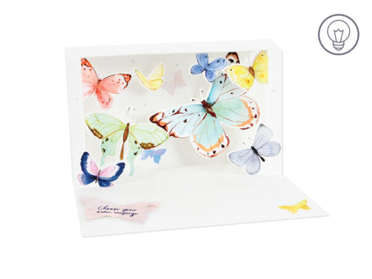 Golden Butterflies Pop-Up Card