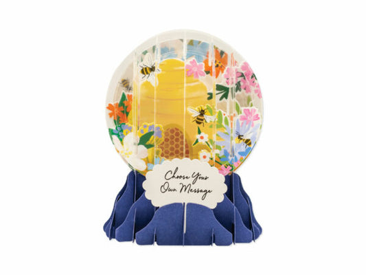 Honeybees Pop-Up Globe card