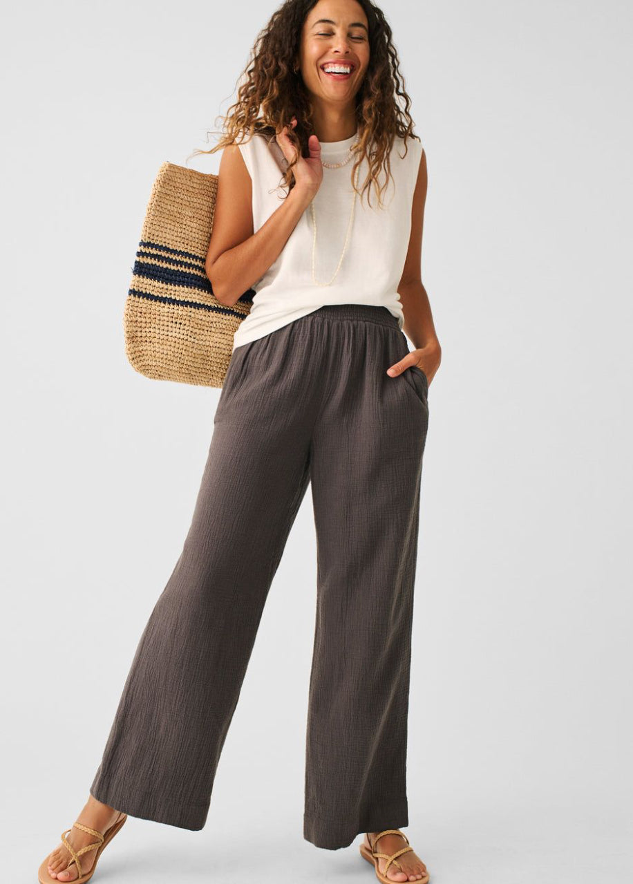 Dream Cotton Gauze Wide Leg Pant