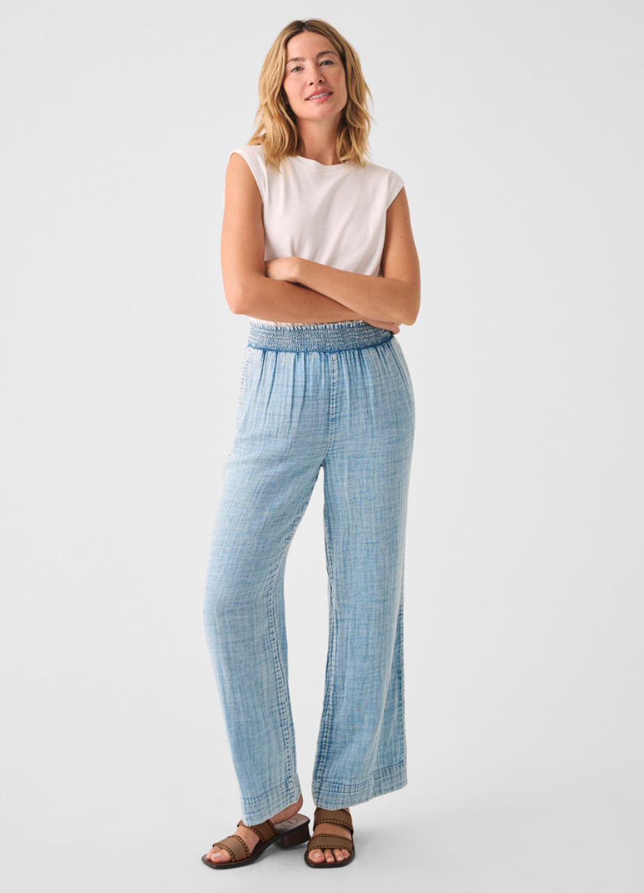 Dream Cotton Gauze Wide Leg Pant