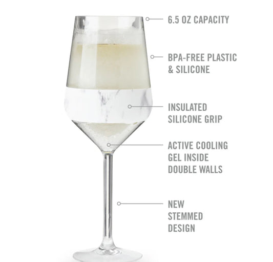 Stemmed Wine Freeze Glass