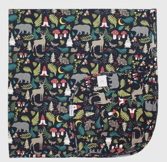 Night Forest Bamboo Baby Swaddle Blanket