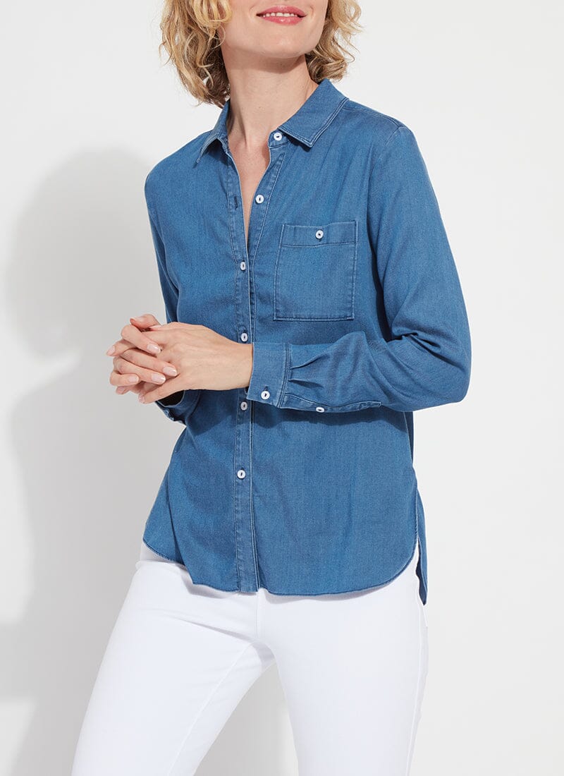 Drew Stretch Chambray Shirt