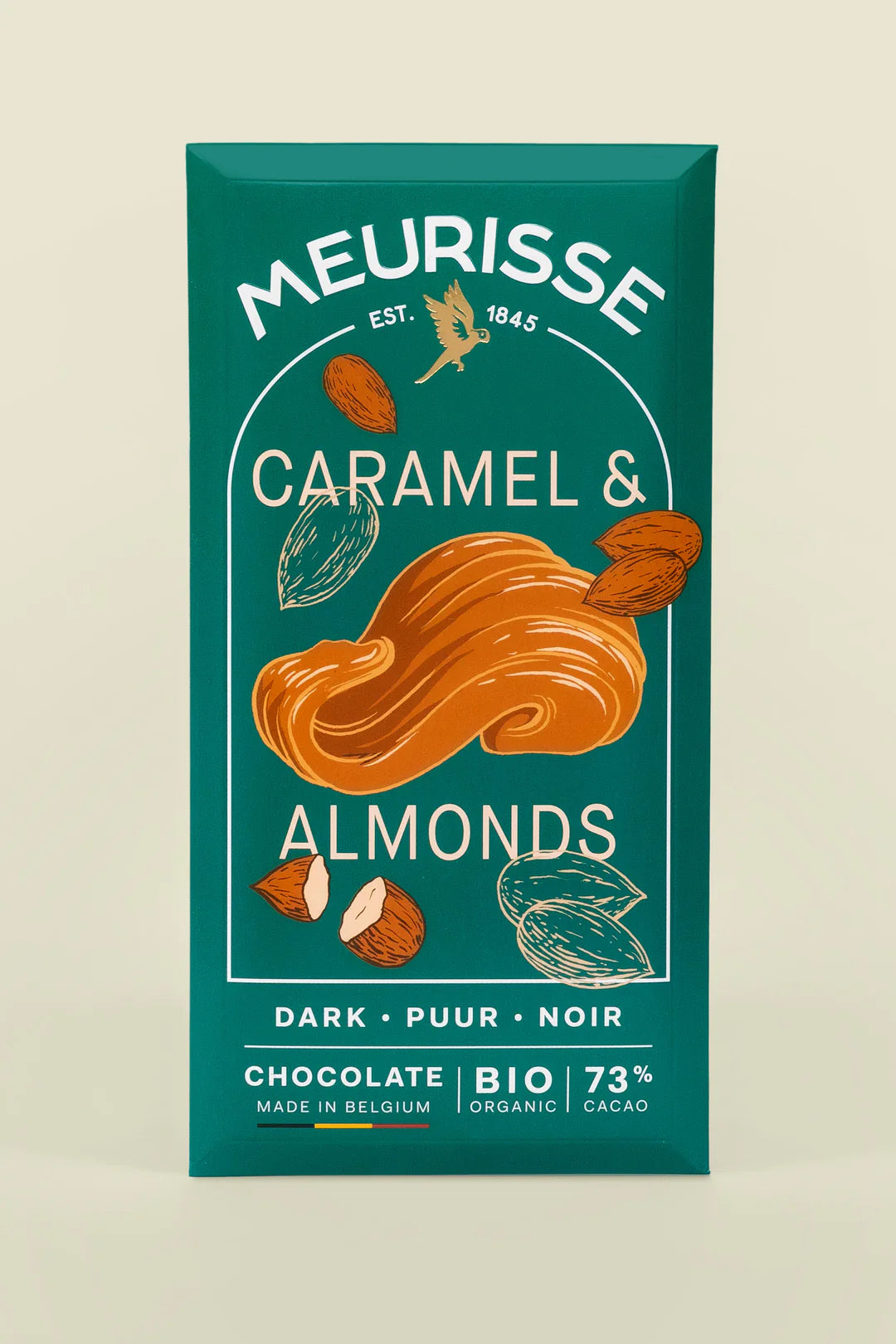 Meurisse Caramel & Almond Chocolate Bar