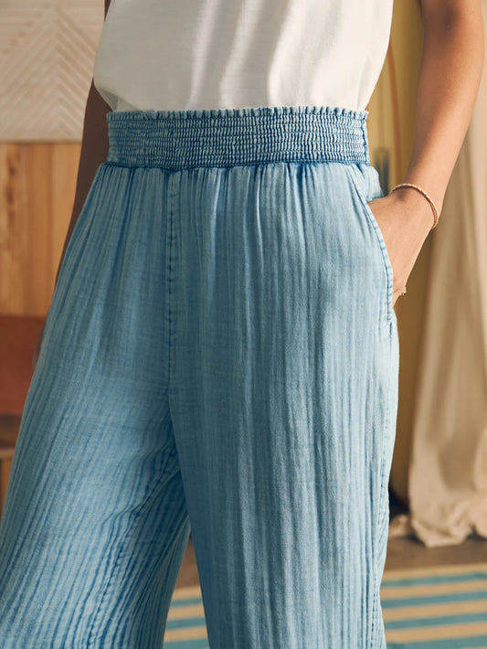 Dream Cotton Gauze Wide Leg Pant