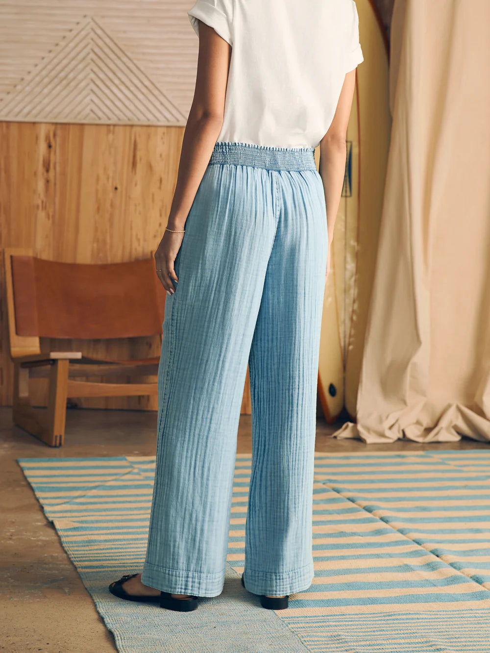 Dream Cotton Gauze Wide Leg Pant