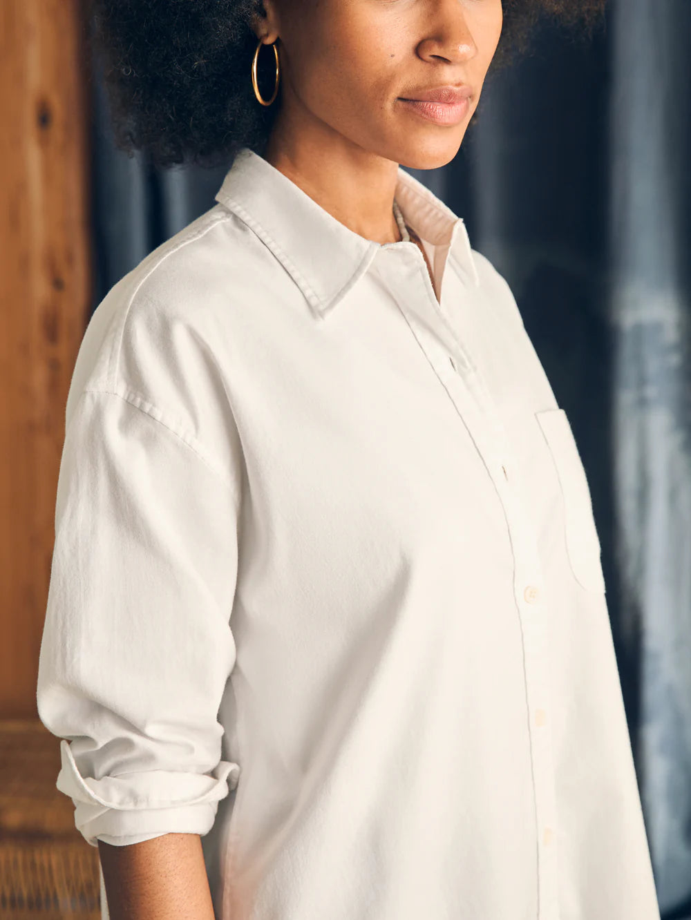 Stretch Oxford Relaxed Shirt