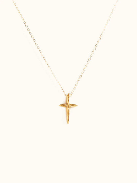 Droplet Cross Necklace