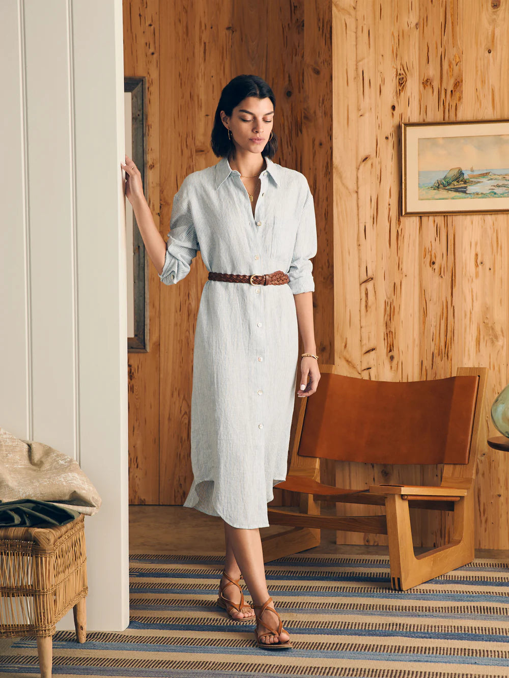 Laguna Linen Midi Dress